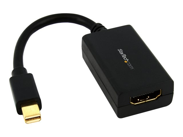 StarTech.com Mini DisplayPort to HDMI Adapter | 1080p | Thunderbolt Compatible | Mini DP Converter for HDMI Display or Monitor (MDP2HDMI) | Adapter | Mini DisplayPort male to HDMI female | 76.2 mm